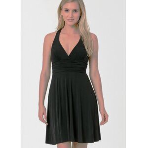 Laundry By Shelli Segal Black Halter Cocktail Party Dress-Size 10